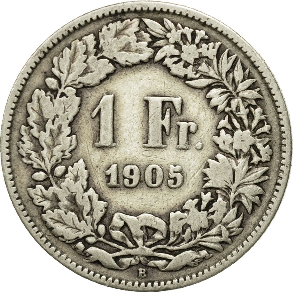 Coin, Switzerland, Franc, 1905, Bern, F(12-15), Silver, KM:24