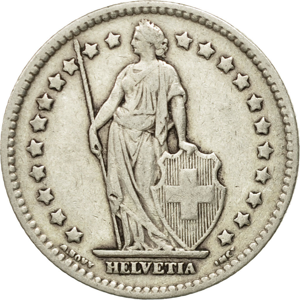 Coin, Switzerland, Franc, 1920, Bern, F(12-15), Silver, KM:24