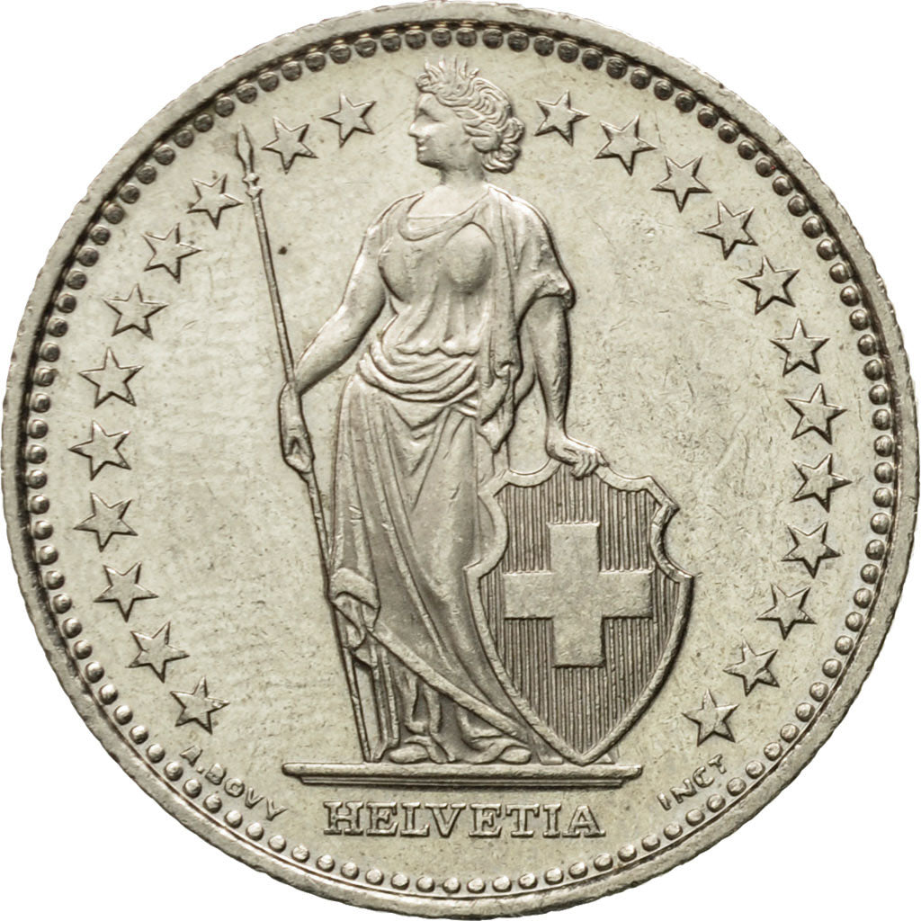 Coin, Switzerland, Franc, 2007, Bern, EF(40-45), Copper-nickel, KM:24a.3