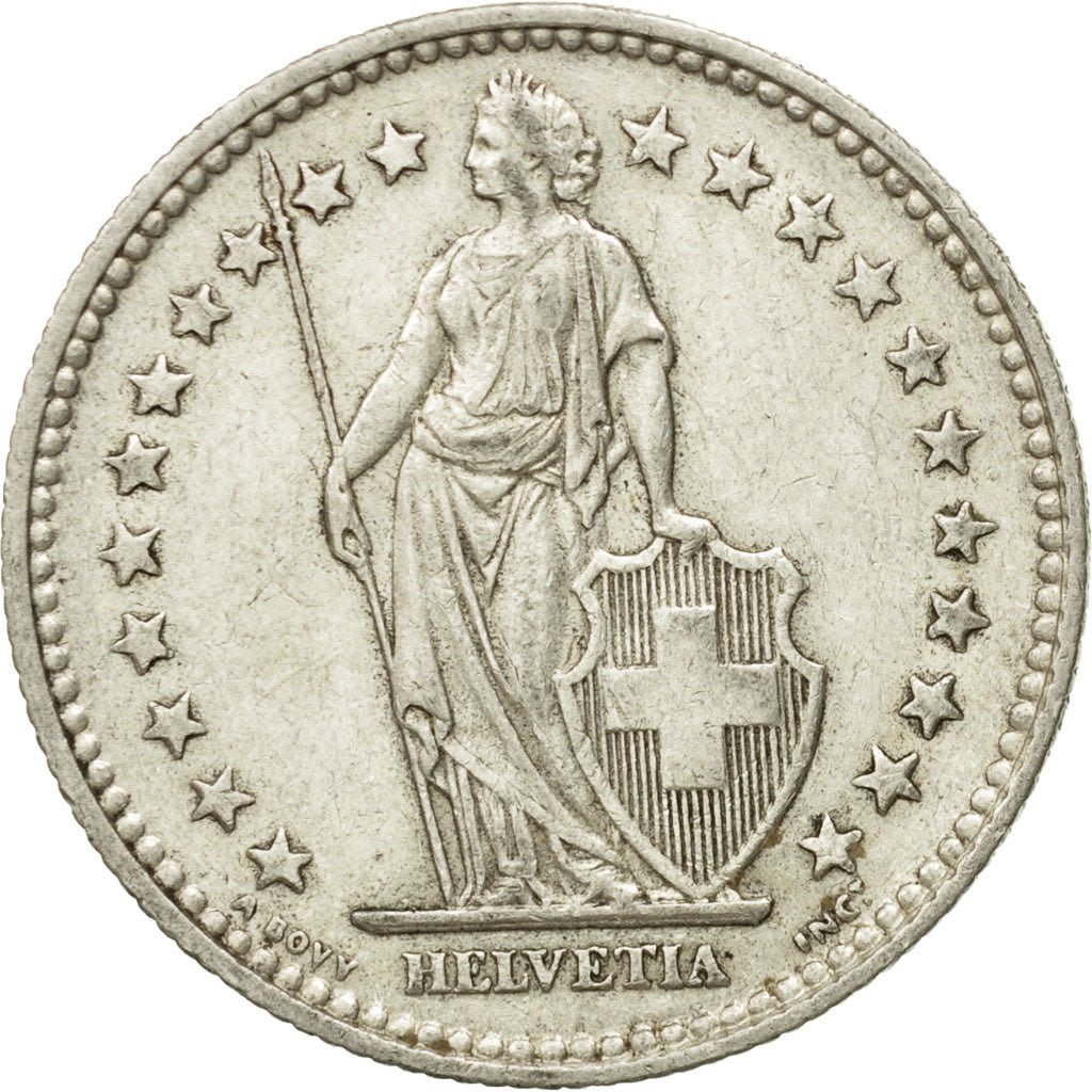 Coin, Switzerland, 2 Francs, 1940, Bern, VF(30-35), Silver, KM:21