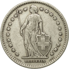 Coin, Switzerland, 2 Francs, 1922, Bern, VF(20-25), Silver, KM:21