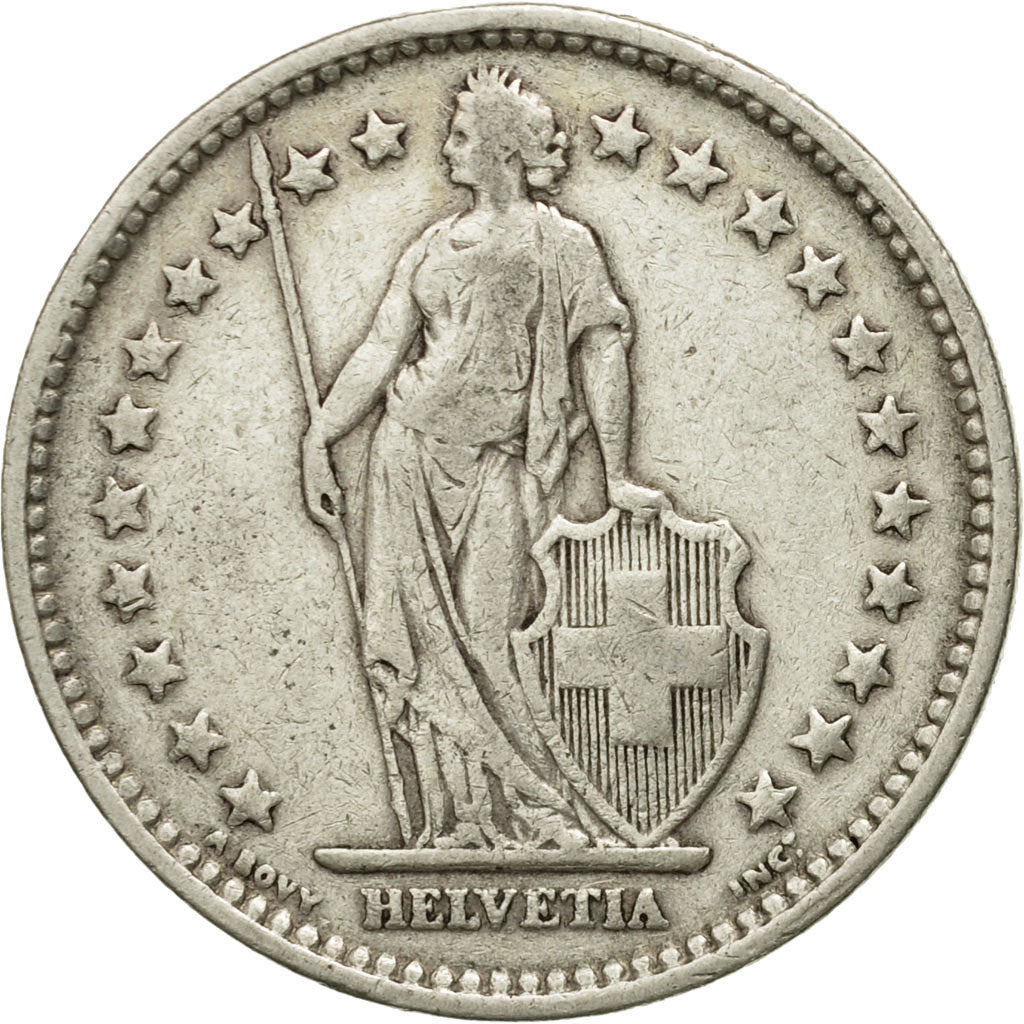 Coin, Switzerland, 2 Francs, 1906, Bern, F(12-15), Silver, KM:21