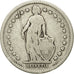 Coin, Switzerland, 2 Francs, 1886, Bern, VG(8-10), Silver, KM:21