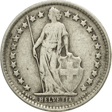 Coin, Switzerland, 1/2 Franc, 1921, Bern, VG(8-10), Silver, KM:23