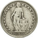 Coin, Switzerland, 1/2 Franc, 1921, Bern, VG(8-10), Silver, KM:23
