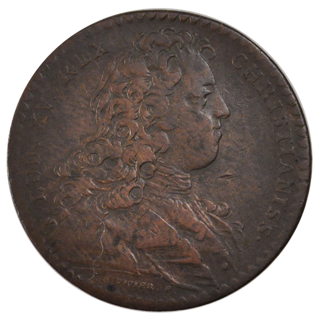 Francia, Token, Royal, 1730, MB+, Rame, Feuardent:1068