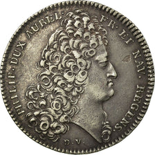 France, Jeton, Philippe d'Orléans et Louis XV, TTB+, Argent, Feuardent:13171