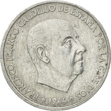 Coin, Spain, Francisco Franco, caudillo, 50 Centimos, 1967, EF(40-45), Aluminum
