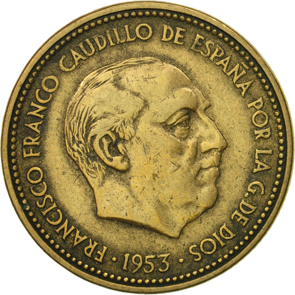 Coin, Spain, Caudillo and regent, 2-1/2 Pesetas, 1956, EF(40-45)