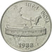 Moneda, INDIA-REPÚBLICA, 50 Paise, 1988, MBC, Acero inoxidable, KM:69