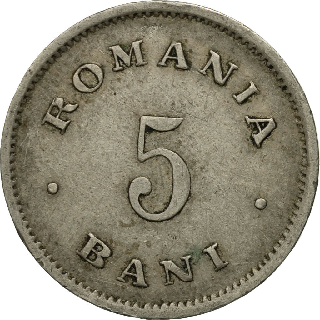 Coin, Romania, Carol I, 5 Bani, 1900, EF(40-45), Copper-nickel, KM:28