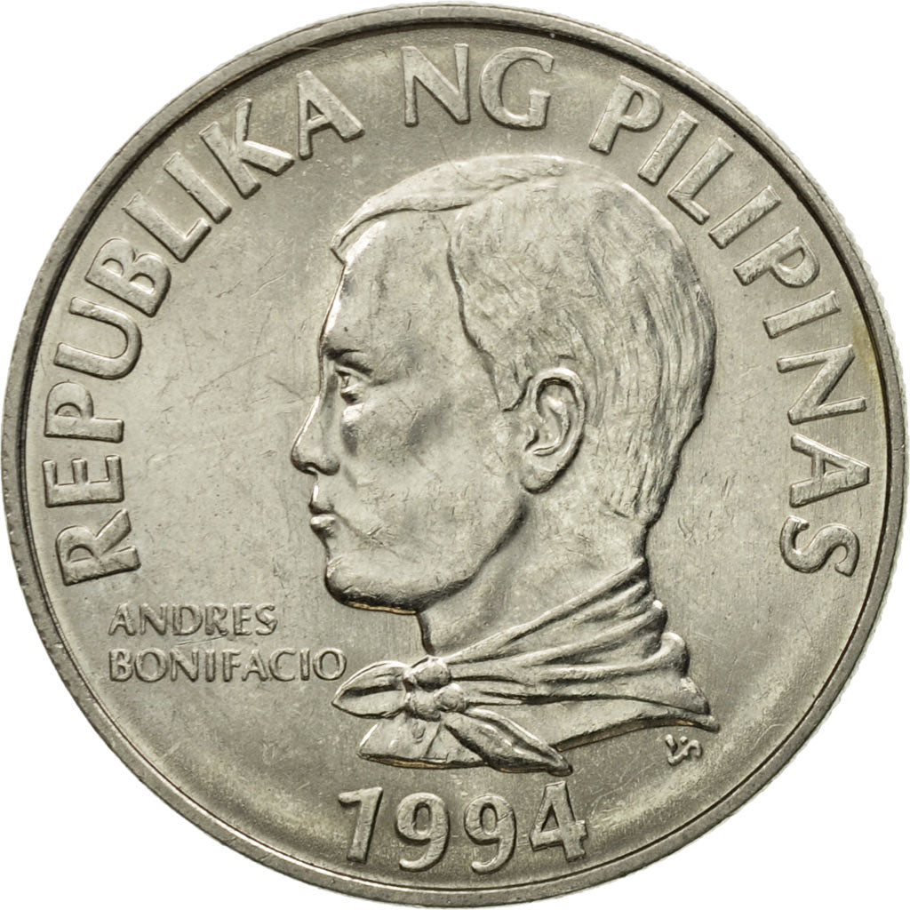 Coin, Philippines, 2 Piso, 1994, EF(40-45), Stainless Steel, KM:258