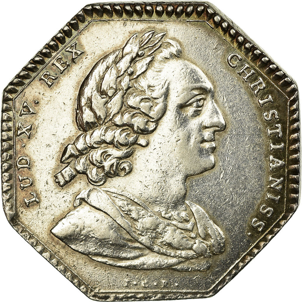 France, Token, Louis XV, Etats de Languedoc, 1762, AU(55-58), Silver