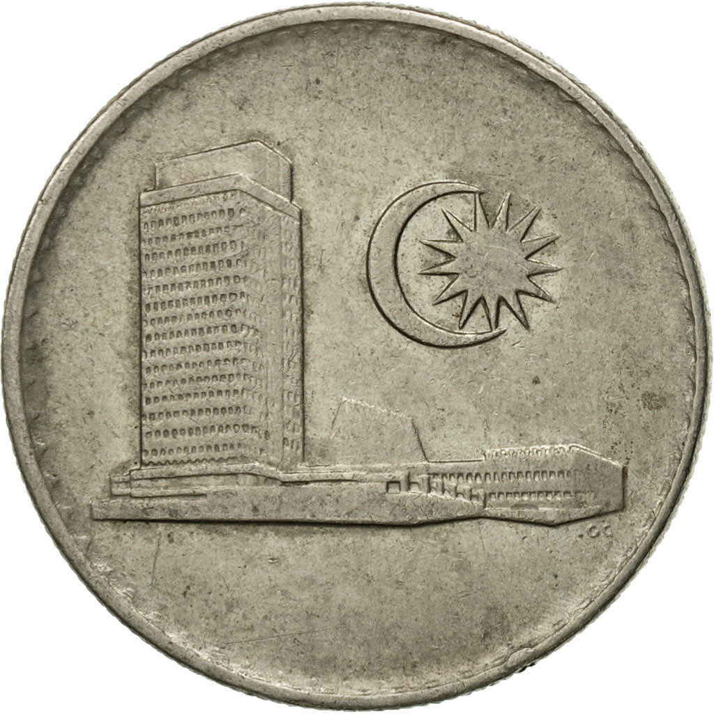 Munten, Maleisië, 20 Sen, 1977, Franklin Mint, ZF, Copper-nickel, KM:4