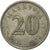 Moneta, Malesia, 20 Sen, 1977, Franklin Mint, BB, Rame-nichel, KM:4