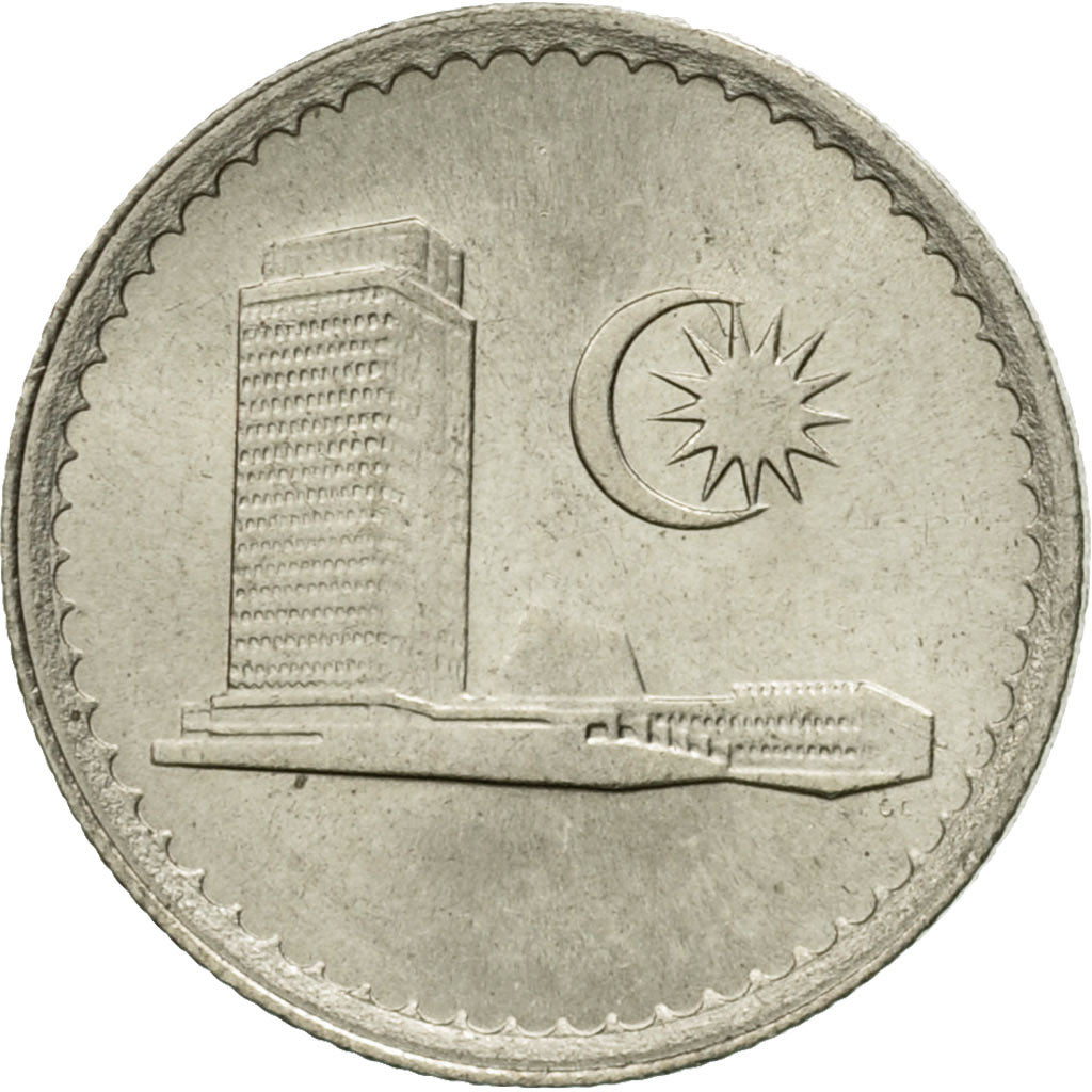 Coin, Malaysia, 5 Sen, 1982, Franklin Mint, EF(40-45), Copper-nickel, KM:2