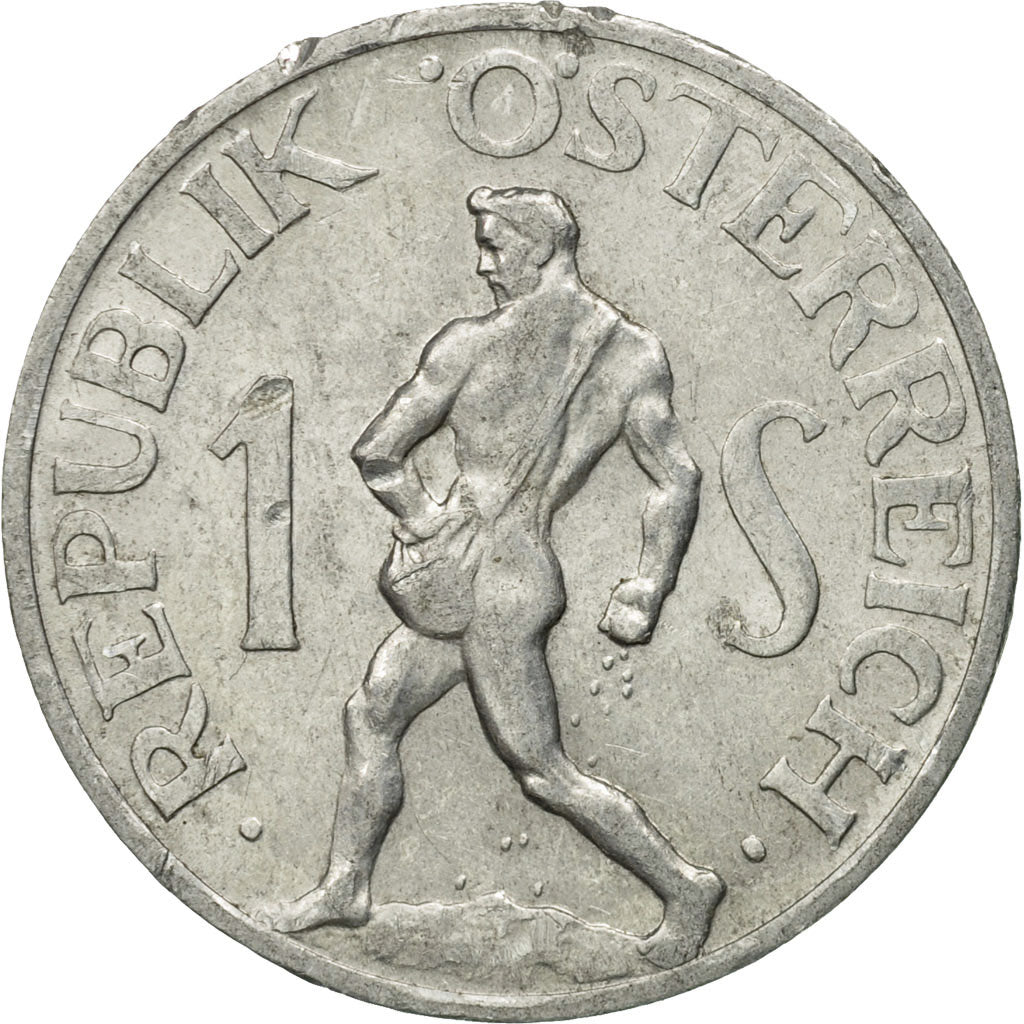 Coin, Austria, Schilling, 1947, EF(40-45), Copper-nickel, KM:Pn115