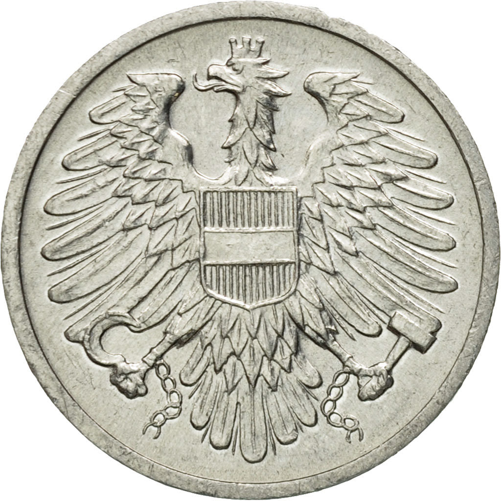 Coin, Austria, 2 Groschen, 1983, EF(40-45), Aluminum, KM:2876
