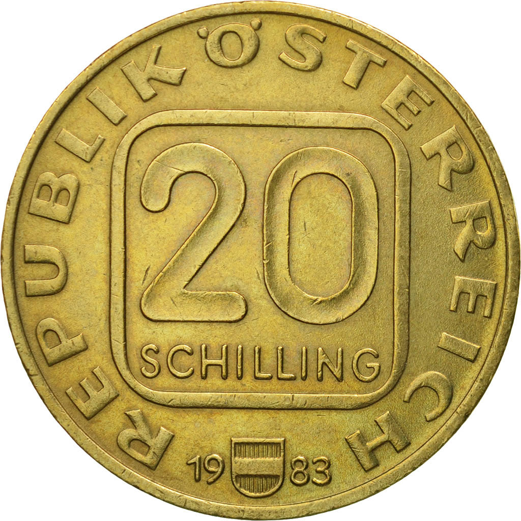 Münze, Österreich, 20 Schilling, 1983, SS, Copper-Aluminum-Nickel, KM:2960.1
