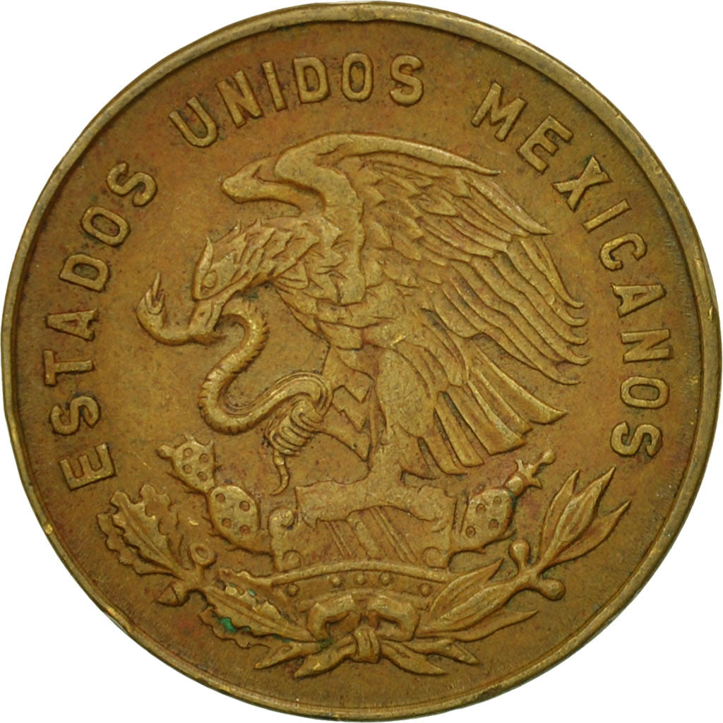 Moneta, Messico, 5 Centavos, 1967, Mexico City, BB, Ottone, KM:426