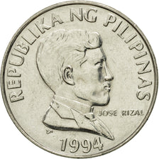 Coin, Philippines, Piso, 1994, MS(63), Stainless Steel, KM:243.2