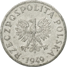 Coin, Poland, 2 Grosze, 1949, EF(40-45), Aluminum, KM:40