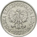 Coin, Poland, 20 Groszy, 1967, Warsaw, EF(40-45), Aluminum, KM:A47