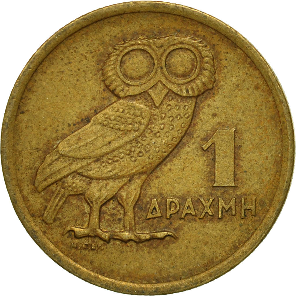 Coin, Greece, Constantine II, Drachma, 1973, EF(40-45), Copper-nickel, KM:98