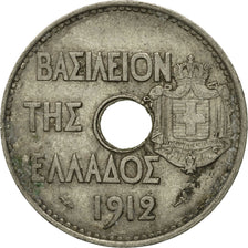 Coin, Greece, George I, 20 Lepta, 1912, EF(40-45), Nickel, KM:64