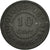 Moneta, Belgia, 10 Centimes, 1916, VF(20-25), Cynk, KM:81