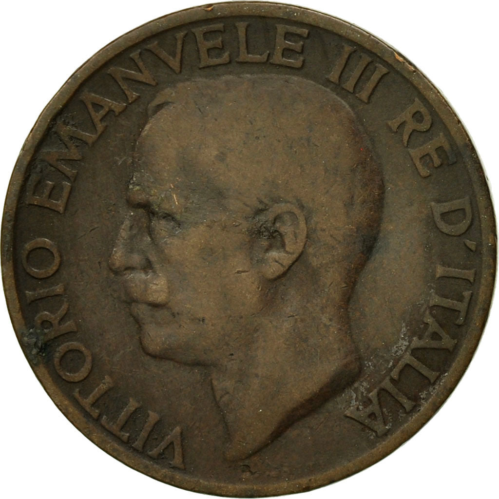 Coin, Italy, Vittorio Emanuele III, 10 Centesimi, 1926, Rome, EF(40-45), Bronze