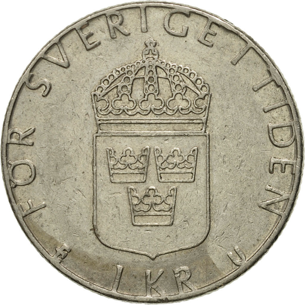 Moneta, Szwecja, Carl XVI Gustaf, Krona, 1978, EF(40-45), Miedź-Nikiel
