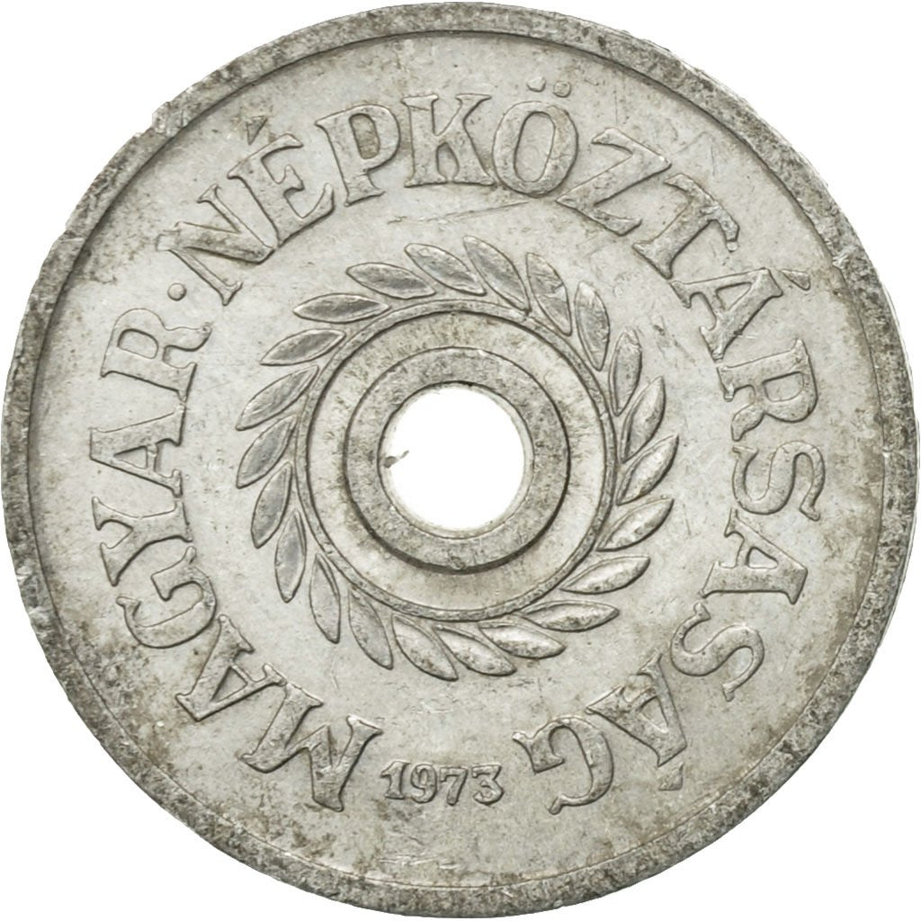 Moneta, Węgry, 2 Filler, 1973, Budapest, EF(40-45), Aluminium, KM:546
