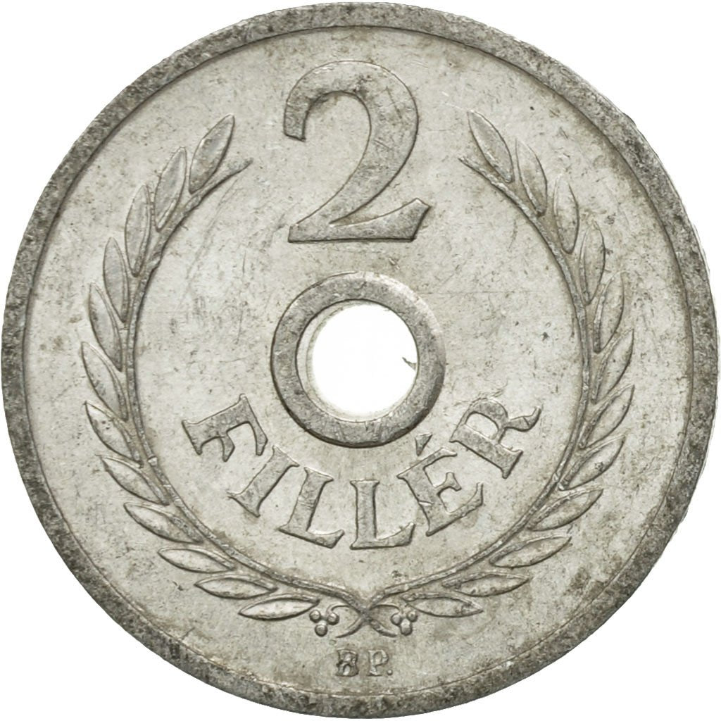 Moneta, Węgry, 2 Filler, 1973, Budapest, EF(40-45), Aluminium, KM:546
