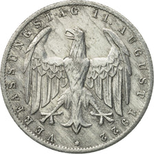 Coin, GERMANY, WEIMAR REPUBLIC, 3 Mark, 1922, Berlin, EF(40-45), Aluminum, KM:29