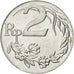 Moneda, Indonesia, 2 Rupiah, 1970, MBC, Aluminio, KM:21