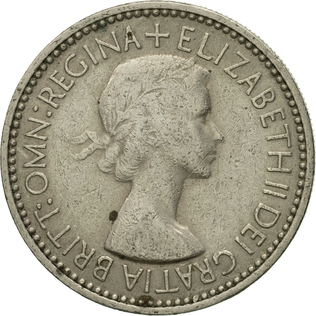 Coin, Great Britain, Elizabeth II, Shilling, 1953, EF(40-45), Copper-nickel