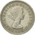 Moneda, Gran Bretaña, Elizabeth II, 6 Pence, 1954, MBC, Cobre - níquel, KM:903