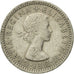 Coin, Great Britain, Elizabeth II, 6 Pence, 1954, EF(40-45), Copper-nickel
