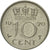 Moneda, Países Bajos, Juliana, 10 Cents, 1970, MBC, Níquel, KM:182