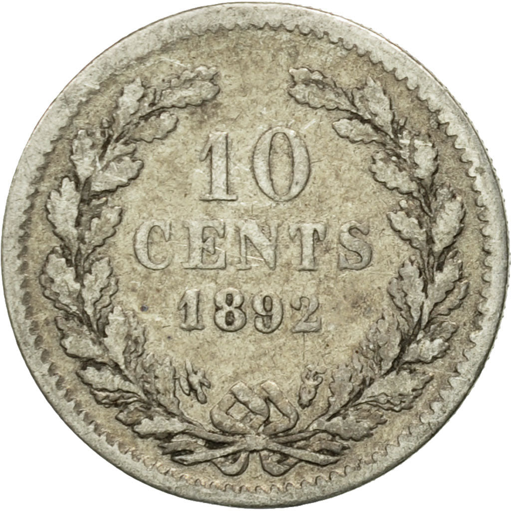 Coin, Netherlands, Wilhelmina I, 10 Cents, 1992, VF(20-25), Silver, KM:116