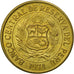 Coin, Peru, Sol, 1974, EF(40-45), Brass, KM:248