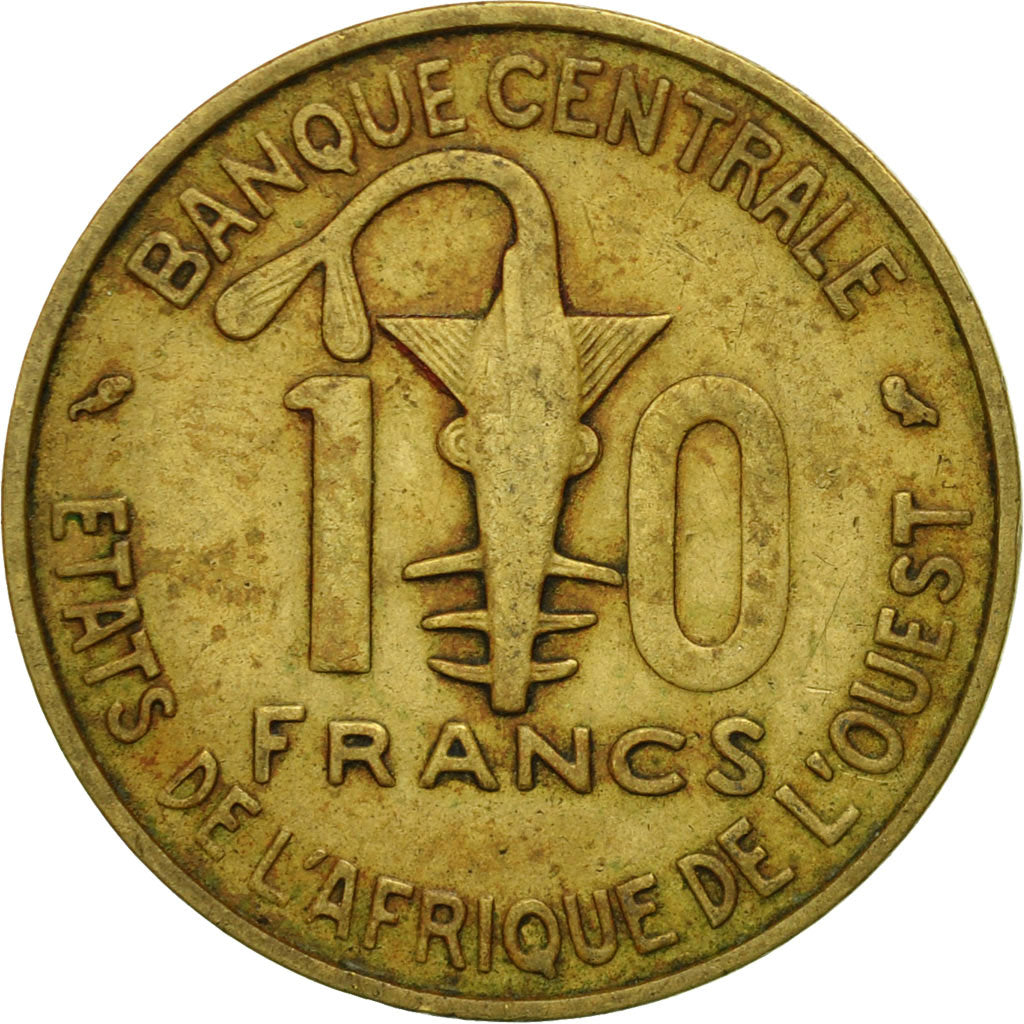 Munten, West Afrikaanse Staten, 10 Francs, 1971, ZF, Aluminum-Nickel-Bronze