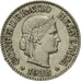 Moneta, Szwajcaria, 10 Rappen, 1988, Bern, EF(40-45), Miedź-Nikiel, KM:27