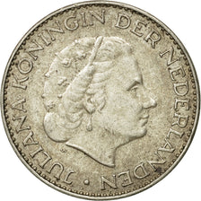 Coin, Netherlands, Juliana, Gulden, 1963, EF(40-45), Silver, KM:184