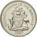 Coin, Bahamas, Elizabeth II, 25 Cents, 1985, Franklin Mint, EF(40-45), Nickel
