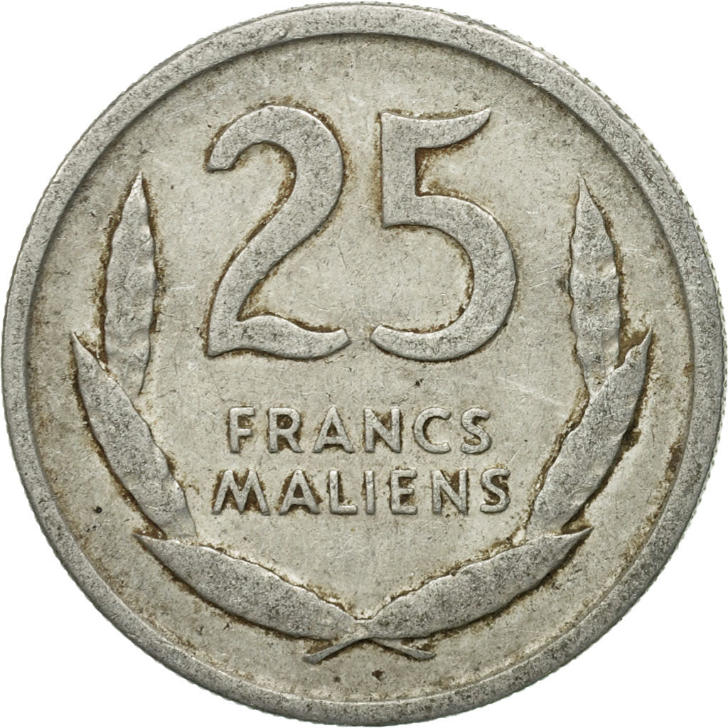 Coin, Mali, 25 Francs, 1961, EF(40-45), Aluminum, KM:4