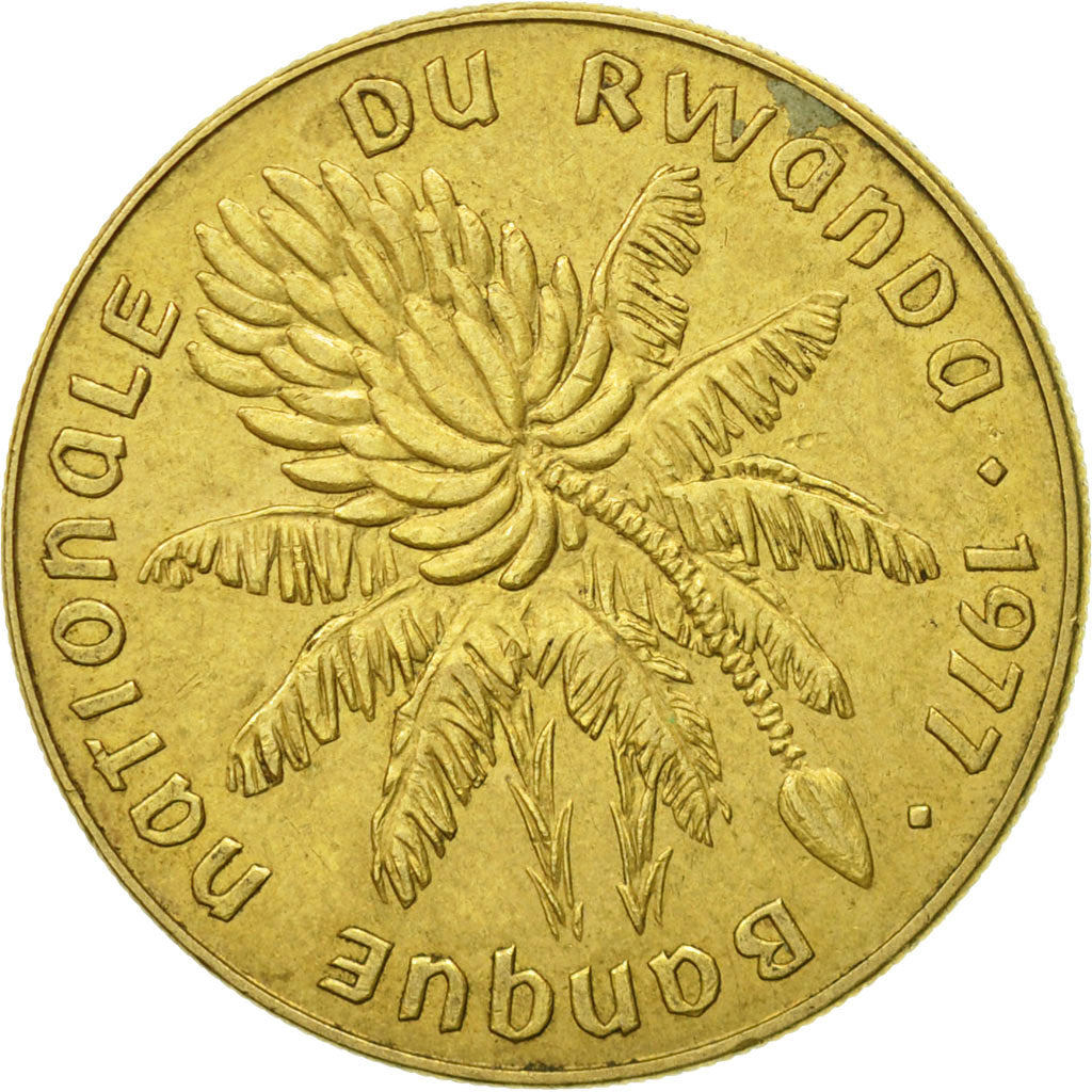 Munten, Rwanda, 20 Francs, 1977, Paris, ZF, Tin, KM:15