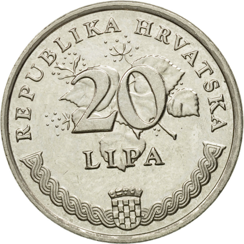 Münze, Kroatien, 20 Lipa, 2003, UNZ, Nickel plated steel, KM:7