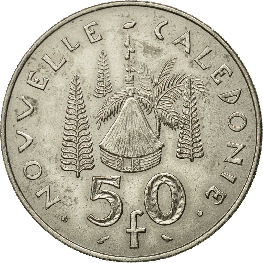 Monnaie, Nouvelle-Calédonie, 50 Francs, 1967, Paris, TTB, Nickel, KM:7